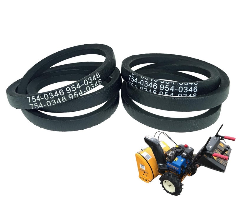 CTPOWER Replaces 754-0346 954-0346 Auger Drive Belt 3/8 x 30 inch v Belt Replacement MTD/Troy-Bilt/Cub Cadet/White Outdoor/Ariens/Toro Snow Thrower 21130SE 826 926E (2 Packs) - Image 1